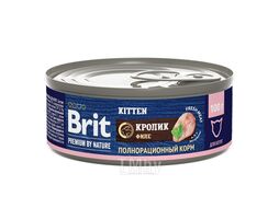 Консервы для котят с мясом кролика, 100 г Brit Premium 5051205