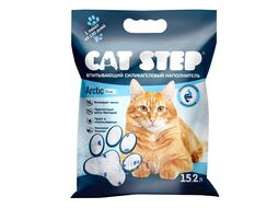 Наполнитель впитывающий силикагелевый Arctic Blue, 15,2 л (6,68 кг) Cat Step 20363004