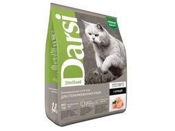 Корм сухой для стерилизованных кошек с курицей Sterilised, 1,8 кг Darsi 37155