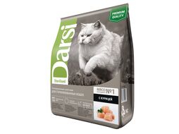 Корм сухой для стерилизованных кошек с курицей Sterilised, 1,8 кг Darsi 37155