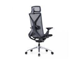 Кресло для руководителя SitZone E-YR-001A-P1-BK, сетка, ткань, черный