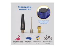 Воздушный компрессор Goodyear GY-80L 80 л/мин, двухпоршневой, питание от АКБ, съемный витой шланг GOODYEAR GY000118