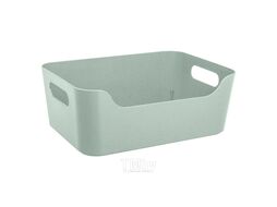 Корзина пластмассовая "scandi" зеленый флэк 27x19x10,5 см/4,6 л Эконова 434200836