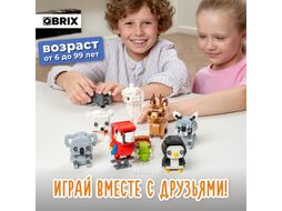 Конструктор QBRIX Kids Зоопарк. Белый мишка 30053