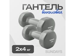 Набор гантелей Sundays Fitness IR92005 (2x4кг, серый)
