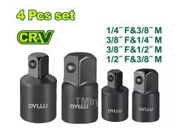 Набор адаптеров ударных головок 1/2 ", 1/4", 3/8 " DYLLU DTMS6404 (4шт.)
