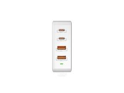 Сетевое зарядное устройство Lyambda 100Вт GaN c 4-мя выходами (2xUSB-C PD100W + 2xUSB-A QC 30W) SLT-100