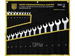 Набор ключей комбинированных 21 предмет в матерчатом чехле, 6-32 мм BERGER BG1146