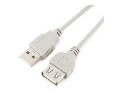 Кабель USB 2.0 CC-USB2-AMAF-10-N Cablexpert удлинитель, 3м, серый