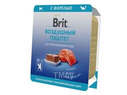 Воздушный паштет для стерилизованных кошек с форелью Sterilised, 100 г Brit Premium 5060924