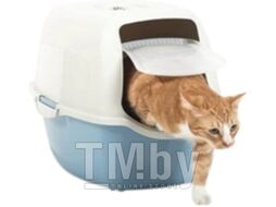 Туалет для кошек Eco BAILEY синий/белый Rotho 4004506161