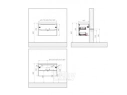 Тумба с умывальником BelBagno Etna-700-2C-SO-BL-P + BB700ETL