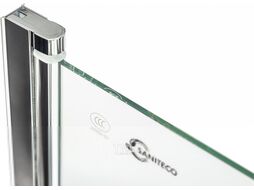 Стеклянная шторка для ванны Saniteco SN-21 (140x80, прозрачное стекло)