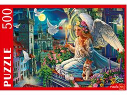 Пазл РЫЖИЙ КОТ Ночной ангел / Ф500-7127 (500эл)