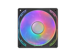 Вентилятор для корпуса 12MB6 черный, 120мм, RGB, Разъем питание-управления 6-pin (Модель совместимого контроллера Ginzzu CRC10, CRC11)