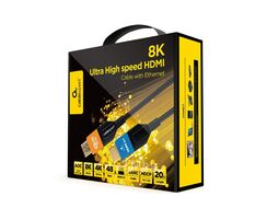 Кабель HDMI Premium CC-HDMI8K-AOC-20M Gembird 20m 8K/60Hz v.2.1 Активный оптический (AOC) Cablexpert