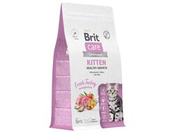 Сухой корм для котят, беременных и кормящих кошек с индейкой Cat Kitten Healthy Growth, 1,5 кг Brit Care 5066056
