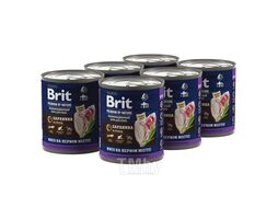 Консервы для взрослых собак всех пород с бараниной с рубцом, 850 г Brit Premium 5051182