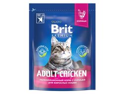 Корм сухой для взрослых кошек с курицей Cat Adult Chicken, 400 г Brit Premium 5049073