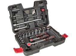 Набор инструмента головок и бит, трещ., в чемодане 53 эл Top Tools 38D530