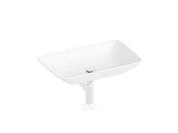 Умывальник Lauter 21540 + клапан 21190W + сифон 21635W (белый матовый)