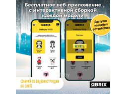Конструктор QBRIX Kids Зоопарк. Пингвин 30049