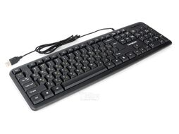 Клавиатура игровая GK-100L Гарнизон полноразмерная, 104кл, желтая кириллица, защита от брызг, 1.8м, черная
