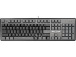 Клавиатура USB A4Tech Fstyler FS100 Neon (серый/черный) механическая, пластик, интерфейс подключения - USB-A, цвет черный/серый