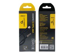 Кабель-переходник CCAB-CM35M-1M-B Gembird USB Type-C (вилка) / Jack 3.5 (вилка), 1м Cablexpert