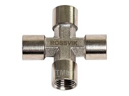 Соединитель крест FFFF 1/4" ROSSVIK A139/2