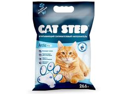 Наполнитель впитывающий силикагелевый Arctic Blue, 26,6 л (11,7 кг) Cat Step 20363020