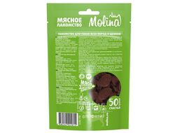 Лакомство для собак всех пород и щенков "Медальоны из говядины", 50 г Molina 5815