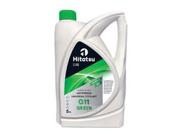 Антифриз зеленый Universal Coolant G11 GREEN 5кг готовый, (от -45 до +130 150.000км) HOAT HITATSU AFHG5