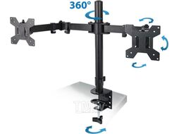 Кронштейн настольный для двух мониторов 10-27" Esperanza ERW018 SYLEN ERW018