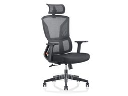 Кресло для руководителя SitZone U-065A, сетка/ткань, черный