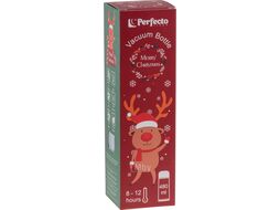 Термос, 480 мл, нержавеющая сталь, MERRY CHRISTMAS, голубой, Санта, PERFECTO LINEA 27-225476