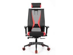 Кресло ErgoLife Sit 10 B2-170D - Mesh(T)+UMF(SY271) + EcoLeather (Extra) / Kb38 / Wh09 / D03P / H3mL-Pf-2D (TG1.0Ch / M09.B22.G18.W02) (Черный-Красный) Metta