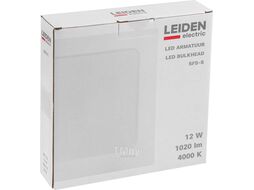 Светильник светодиодный накладной квадрат 12 Вт 4000К, IP44 SFS-S LEIDEN ELECTRIC (173*173 мм) 807011