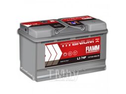Аккумуляторная батарея FIAMM TITANIUM PRO 74Ah 680A (R+) 278x175x190 mm FIAMM L3 74P