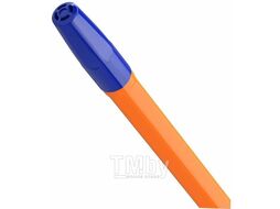 Ручки шариковые M-500 ORANGE, НАБОР 10 шт, СИНИЕ, узел 0,7мм, линия 0,35мм, BRAUBERG 143951