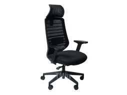 Офисное поворотное кресло SPARX FRS-6 Crosby Black (ткань / сетка, черный)