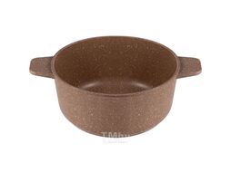 Кастрюля MAUNFELD CARMEL MF26CRM01CR из литого алюминия со стеклянной крышкой, 26 см, 5 л
