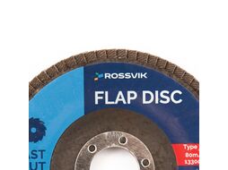 Круг шлифовальный лепестковый ROSSVIK 115*22мм 80 Grit. Тип29, Zr, 80м/с, 12250об/мин ROSSVIK 29_115х22_80