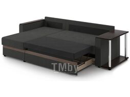 Диван угловой Mio Tesoro Атланта 110 (Savana Grey/Ecostile Chocolate)