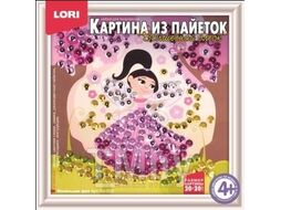 Набор для детского творчества - Картина из пайеток 200*200 "Маленькая Фея", 4+ LORIАп-035