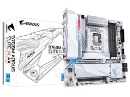 Материнская плата Gigabyte B760M AORUS ELITE X AX, LGA1700, (HDMI, DP), 4xDDR V, mATX