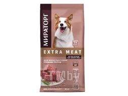 Сухой корм с говядиной Black Angus для взр. собак сред.пород старше 1 года, 10кг Мираторг Extra Meat
