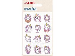 Наклейки обьемные 10*15 см "Unicorn pony", многоразовые, блистер deVente 8002474