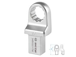 Насадка накидная серии "FIT", 17 мм, 14х18 мм KING TONY 34502217M