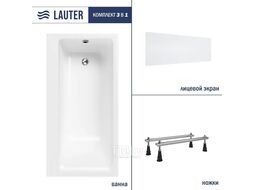 Ванна акриловая Lauter Seraphina 170x80 / 2112170R (с ножками и лицевым экраном)